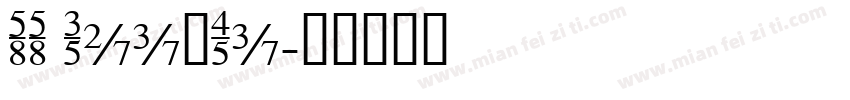 SS RuiBTi字体转换